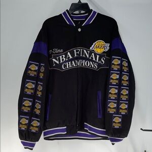 JH DESIGN LOS ANGELES LAKERS 17 TIME NBA FINALS CHAMPIONS JACKET FTL-02-019